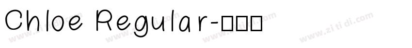 Chloe Regular字体转换